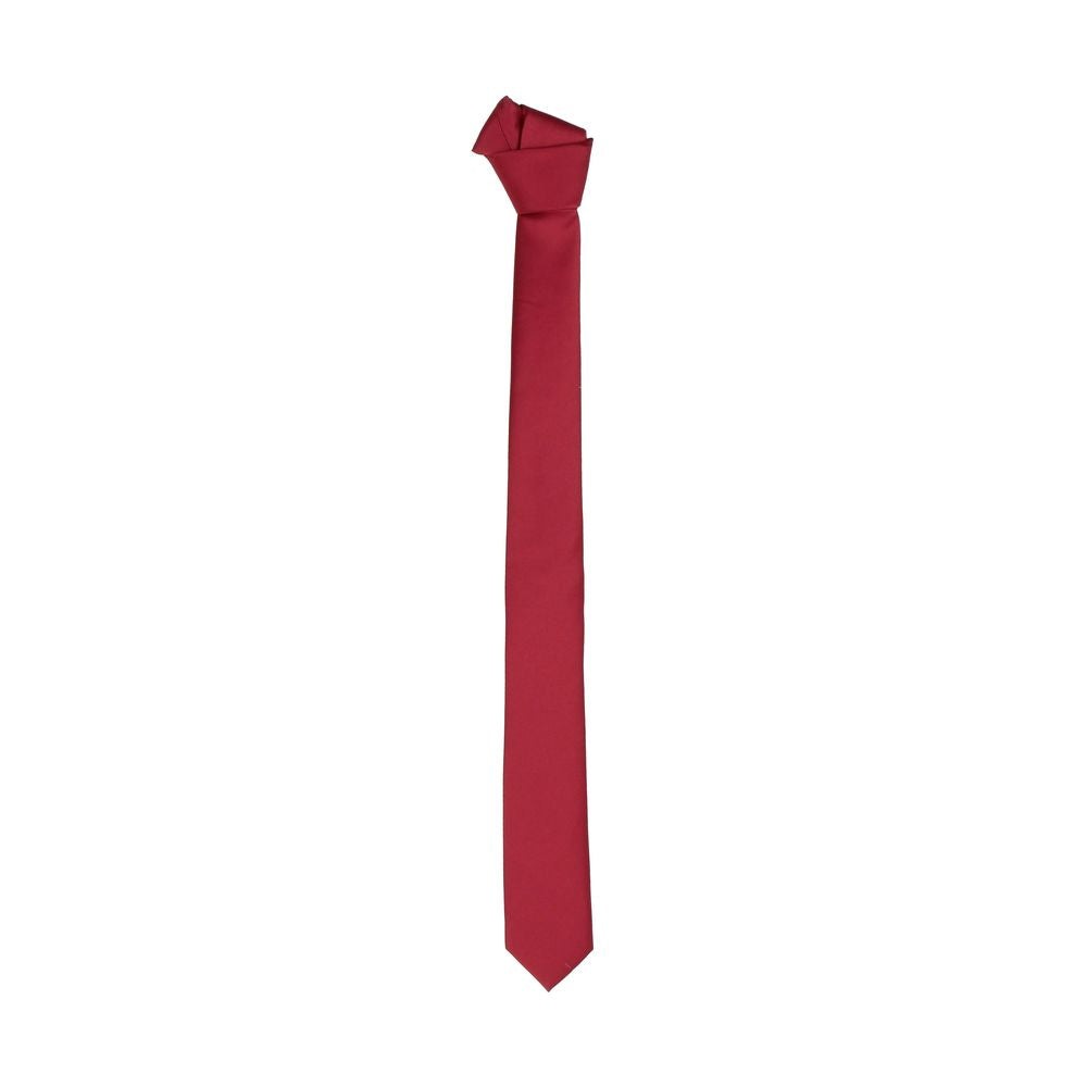 Emilio Romanelli Elegant Pink Silk Slim Tie