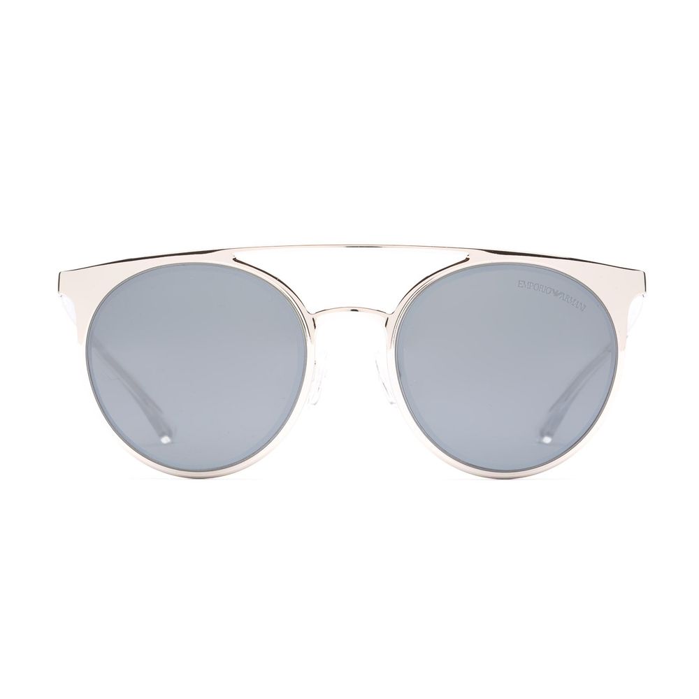 Emporio Armani Gray Metal Sunglasses