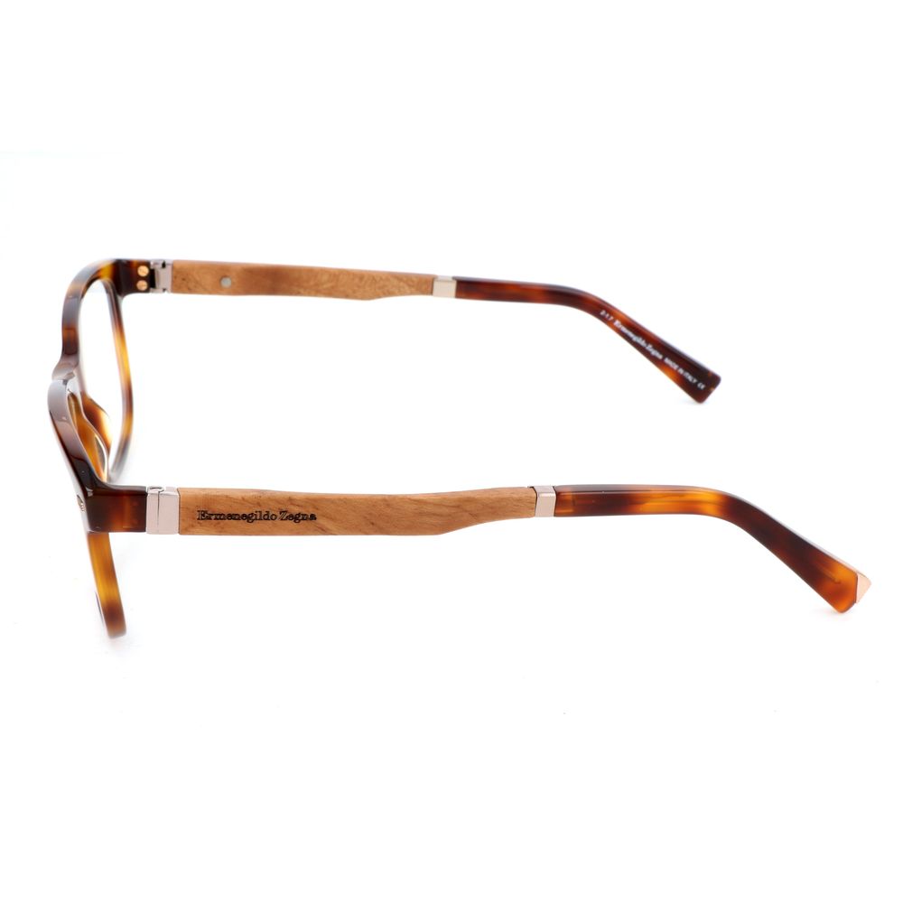 Ermenegildo Zegna Brown Acetate Glasses Frames