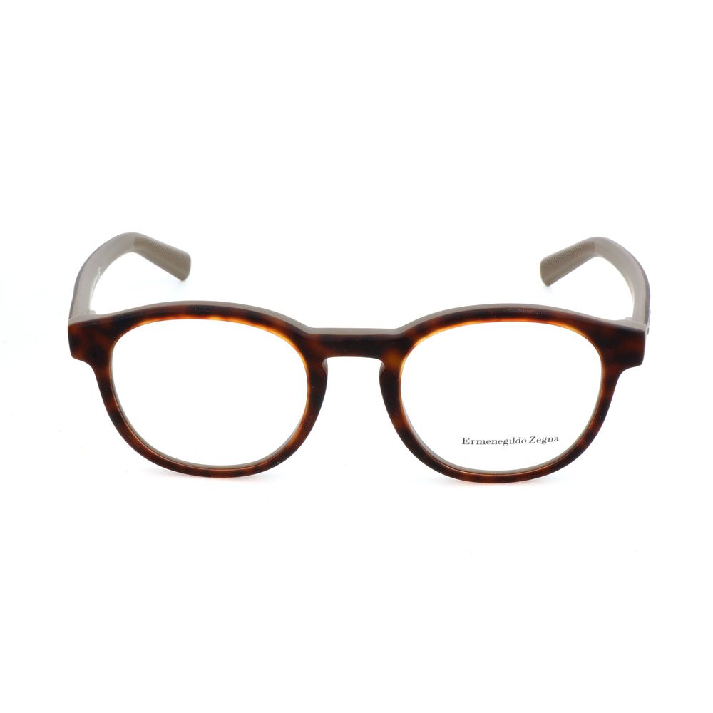 Ermenegildo Zegna Brown Acetate Glasses Frames