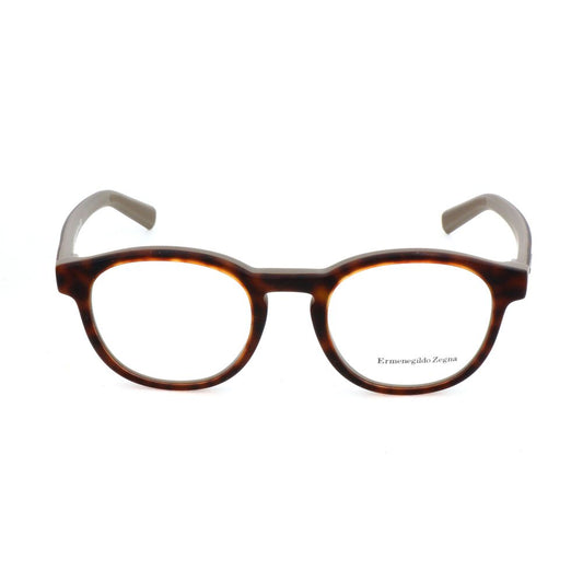 Ermenegildo Zegna Brown Acetate Glasses Frames