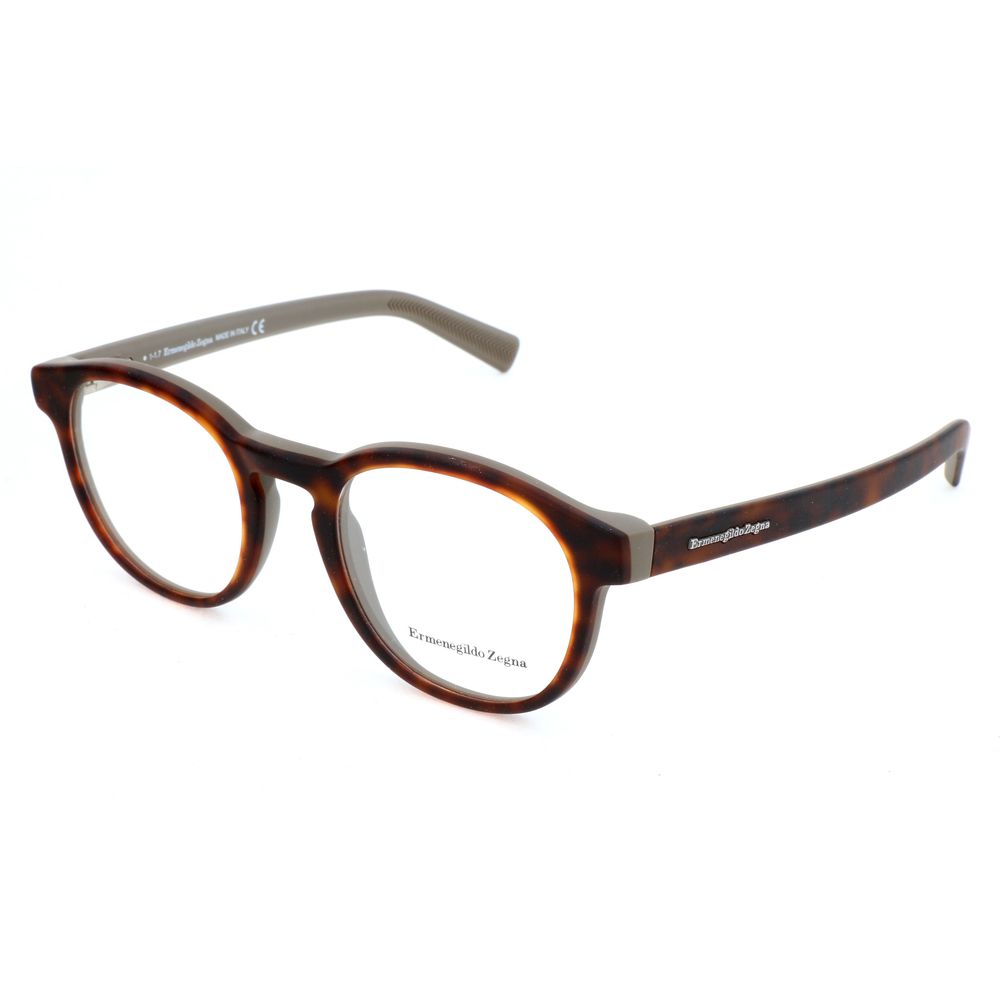 Ermenegildo Zegna Brown Acetate Glasses Frames