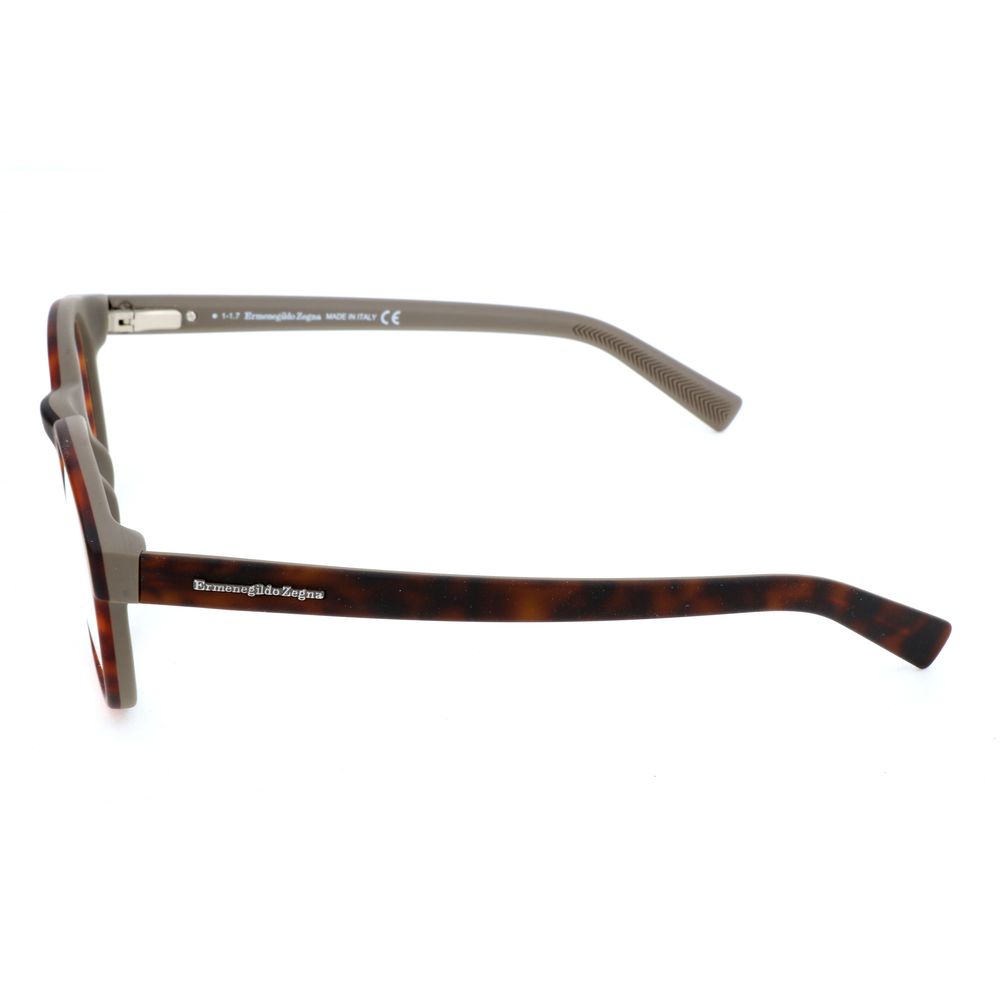 Ermenegildo Zegna Brown Acetate Glasses Frames