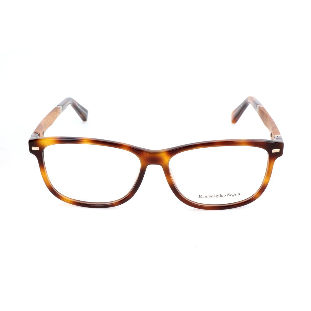 Ermenegildo Zegna Brown Acetate Glasses Frames