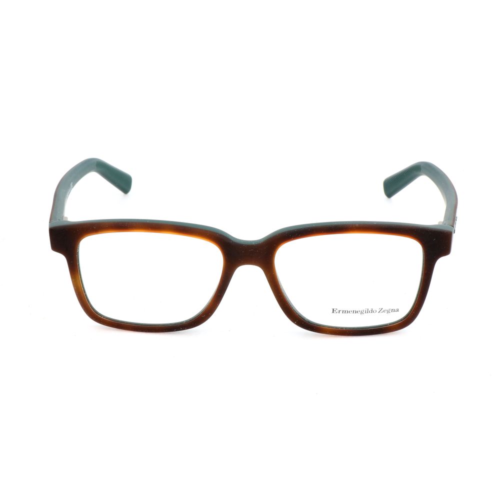 Ermenegildo Zegna Brown Acetate Glasses Frames
