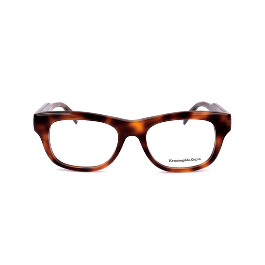 Ermenegildo Zegna Brown Resin Glasses Frames