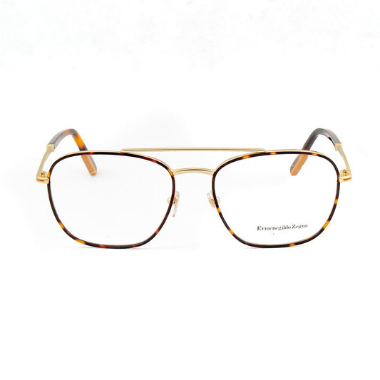 Ermenegildo Zegna Gold Metal Glasses Frames
