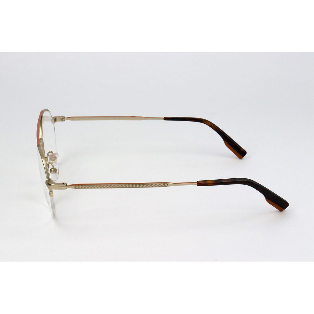 Ermenegildo Zegna Gold Metal Glasses Frames