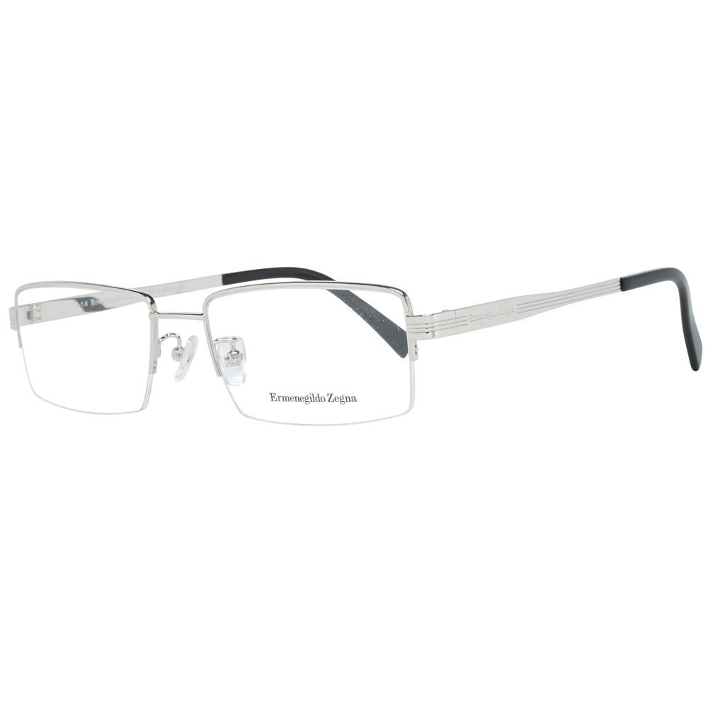 Ermenegildo Zegna Silver Titanium Glasses Frames