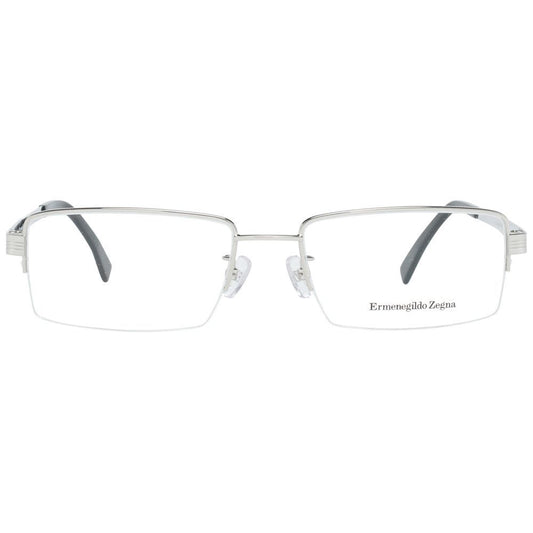 Ermenegildo Zegna Silver Titanium Glasses Frames