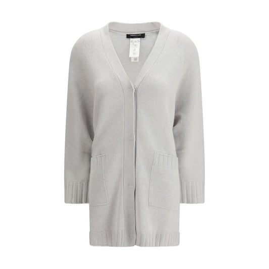 Fabiana Filippi Gray Fleece Wool Cardigan
