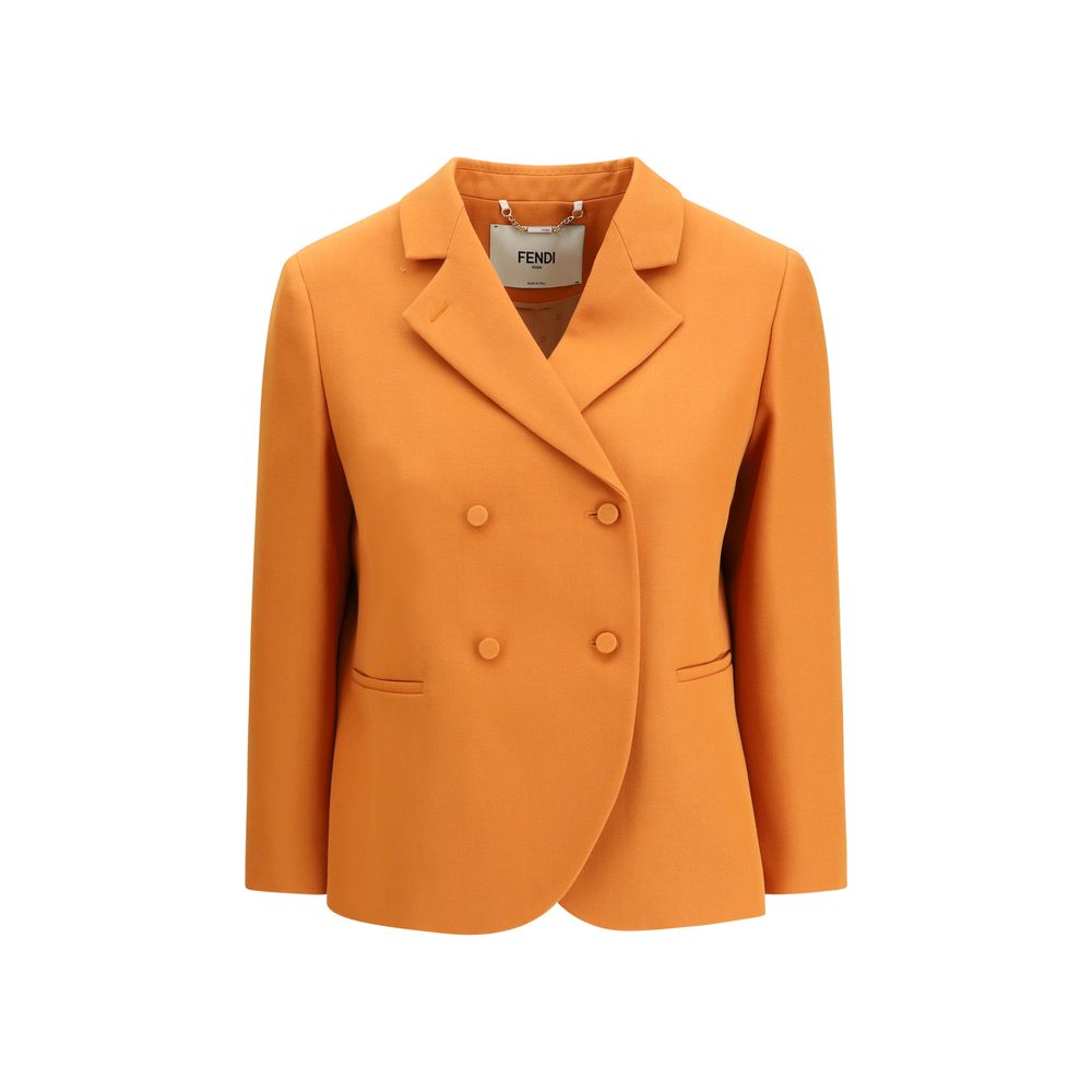 Fendi Orange Fleece Wool Clothing