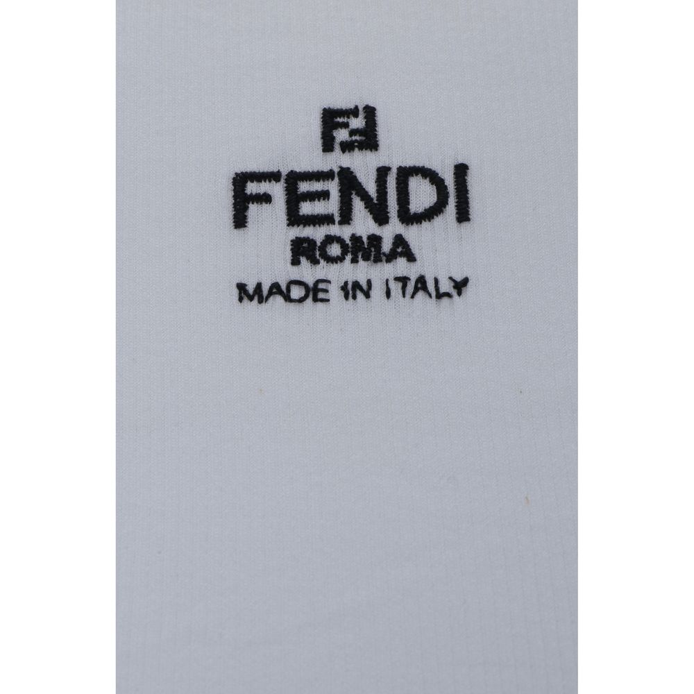 Fendi White Cotton Top