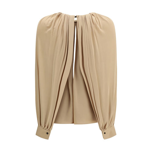 Ferragamo Beige Viscose Top