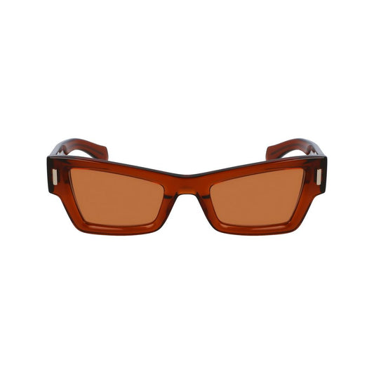 Ferragamo Brown Acetate Sunglasses