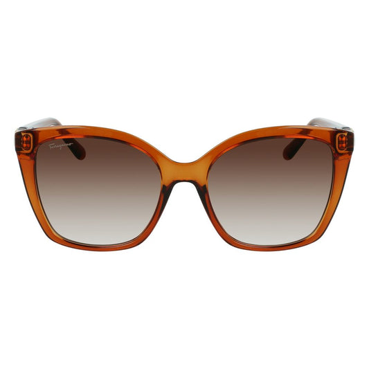 Ferragamo Brown Injected Sunglasses