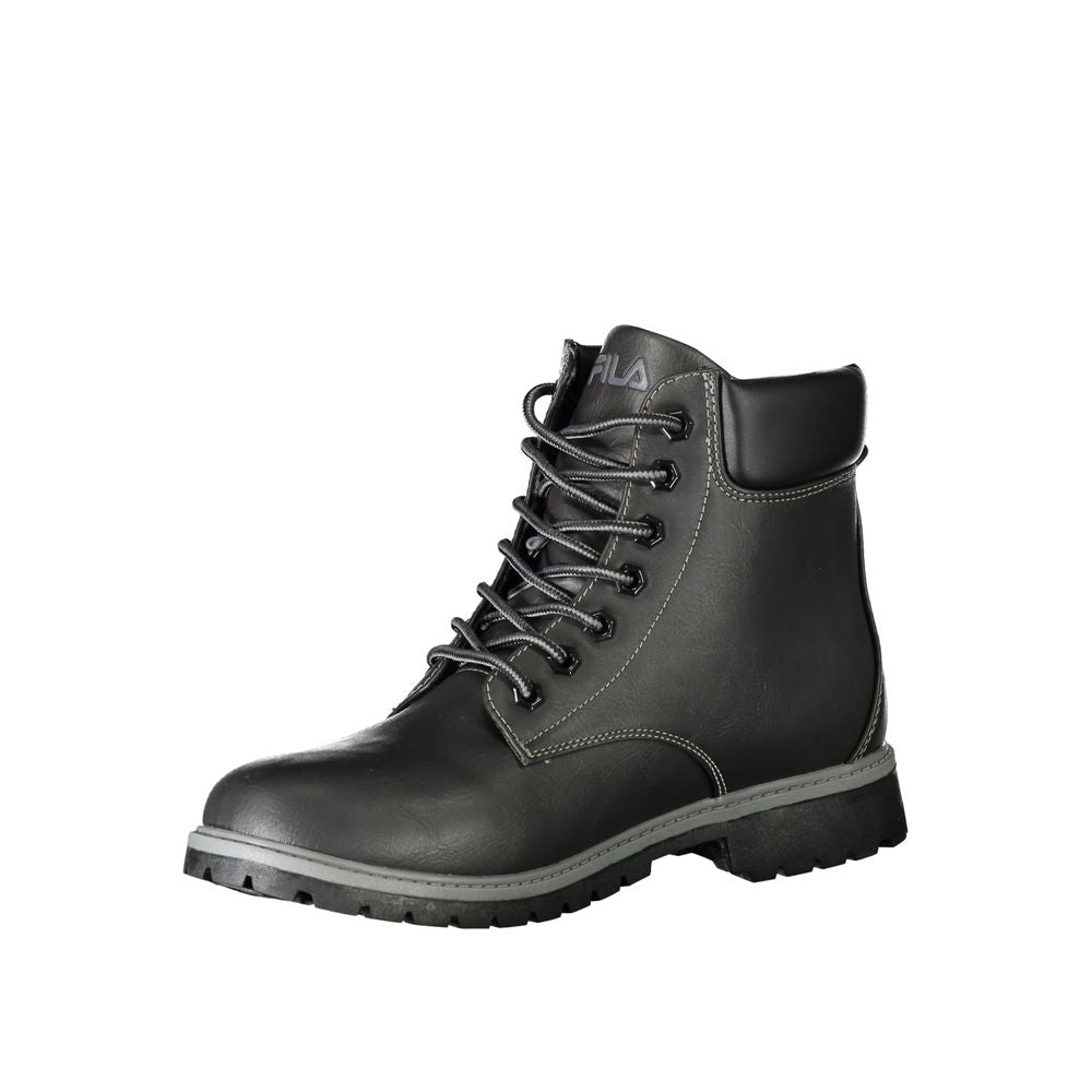 Fila Black Polyester Men Boot