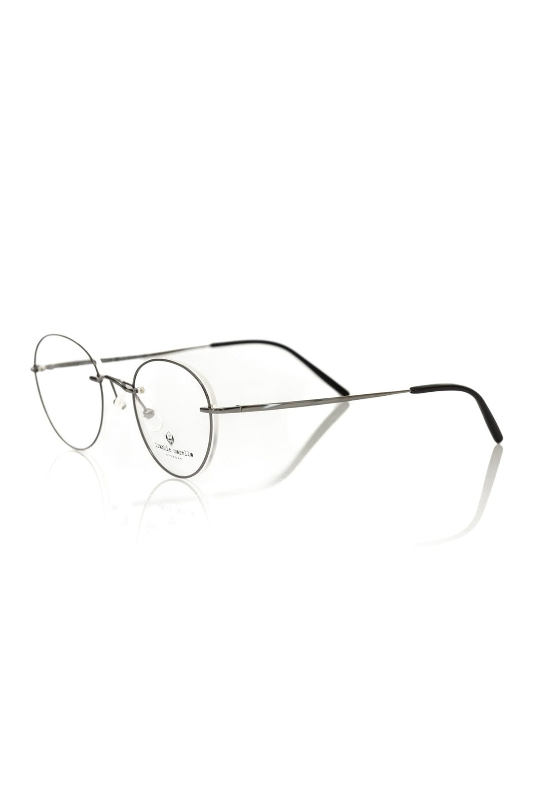 Frankie Morello Gray Metallic Unisex Eyeglass Frame