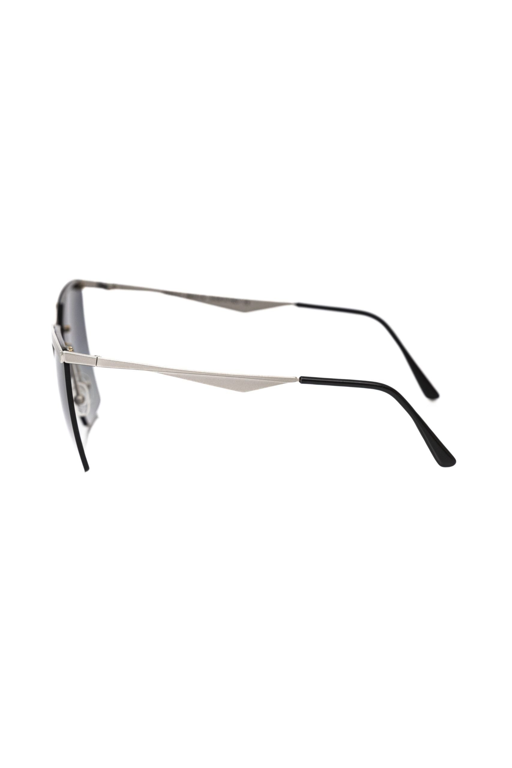 Frankie Morello Silver Metallic Women Sunglass