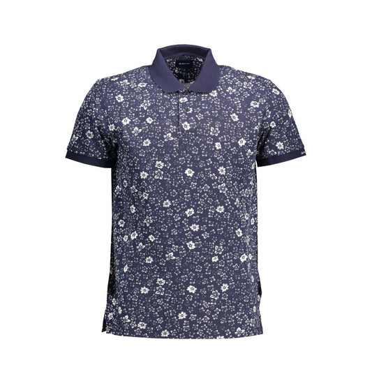 Gant Blue Cotton Men Polo Shirt