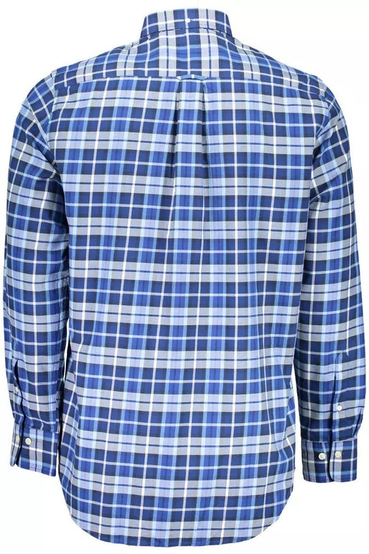 Gant Blue Cotton Men Shirt