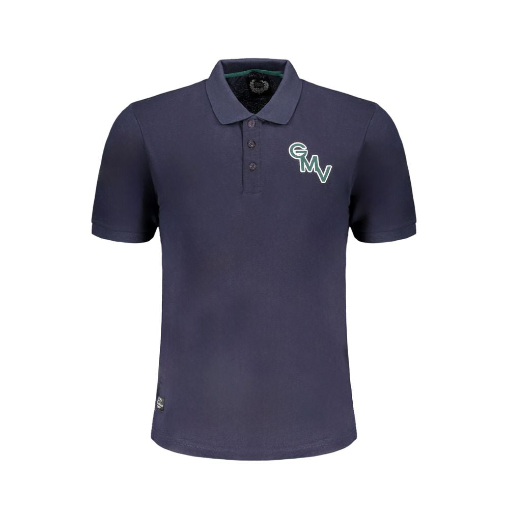 Gianmarco Venturi Blue Cotton Polo Shirt