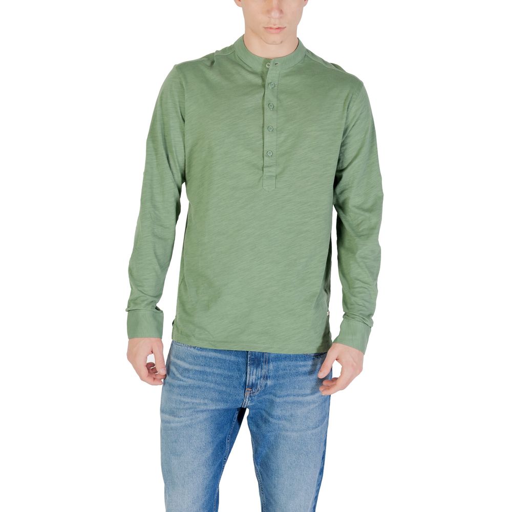 Gianni Lupo Green Cotton Long Sleeve