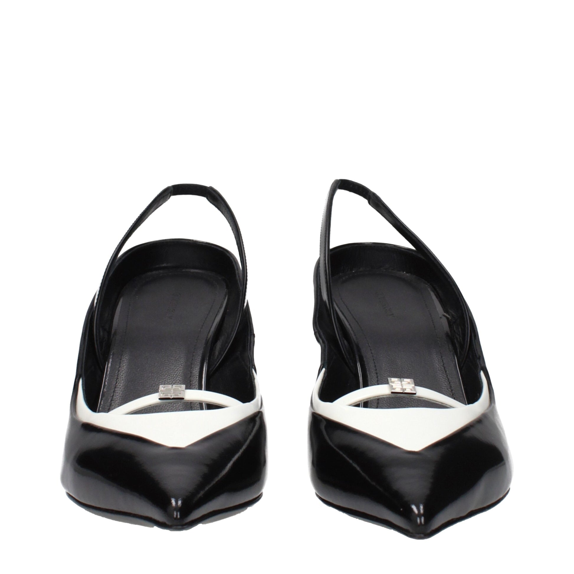 Givenchy Black Leather Wedge Sandals