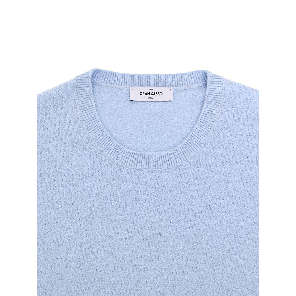 Gran Sasso Blue Cotton T-Shirt