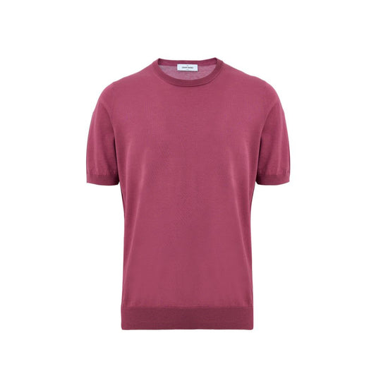 Gran Sasso Purple Cotton T-Shirt