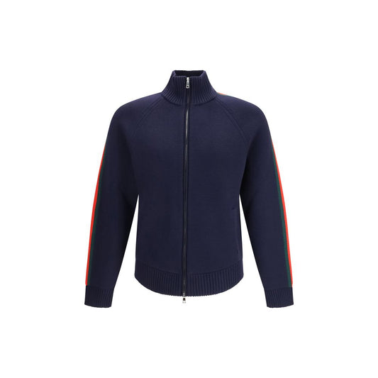 Gucci Blue Wool Trench Coat