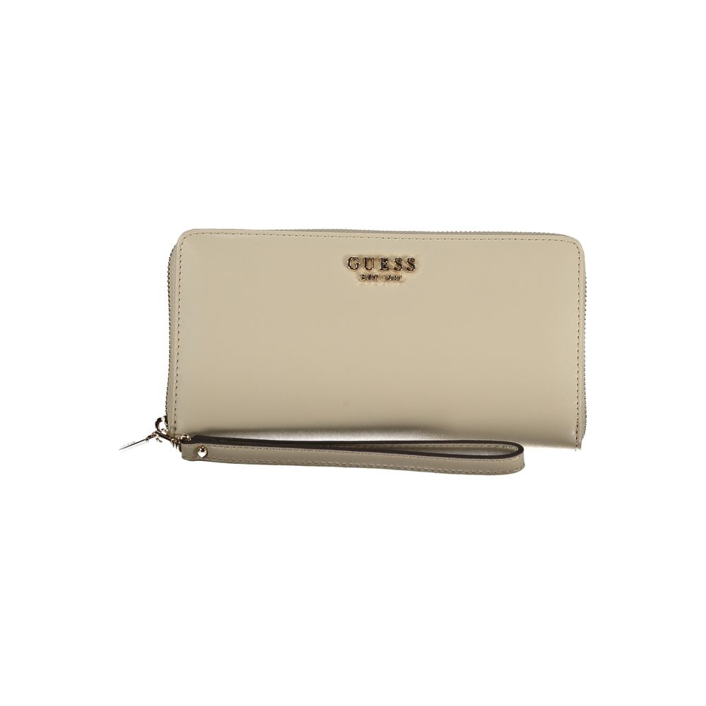 Guess Jeans Beige Polyethylene Wallet