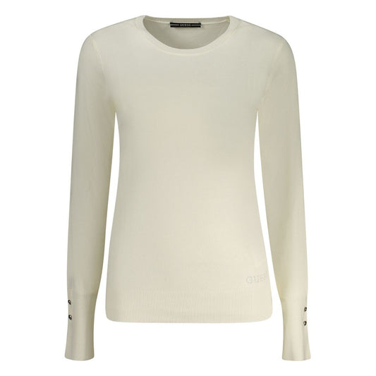 Guess Jeans Bianco Viscosa Women Sweater