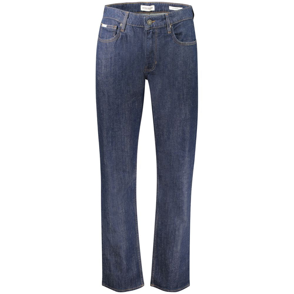 Guess Jeans Blu Cotton Mens Jeans