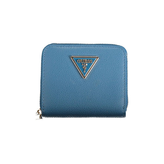 Guess Jeans Blue Polyethylene Wallet