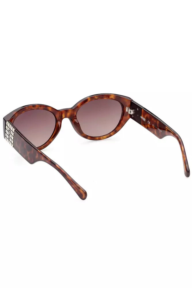 Guess Jeans Brown Injected Women Sunglass