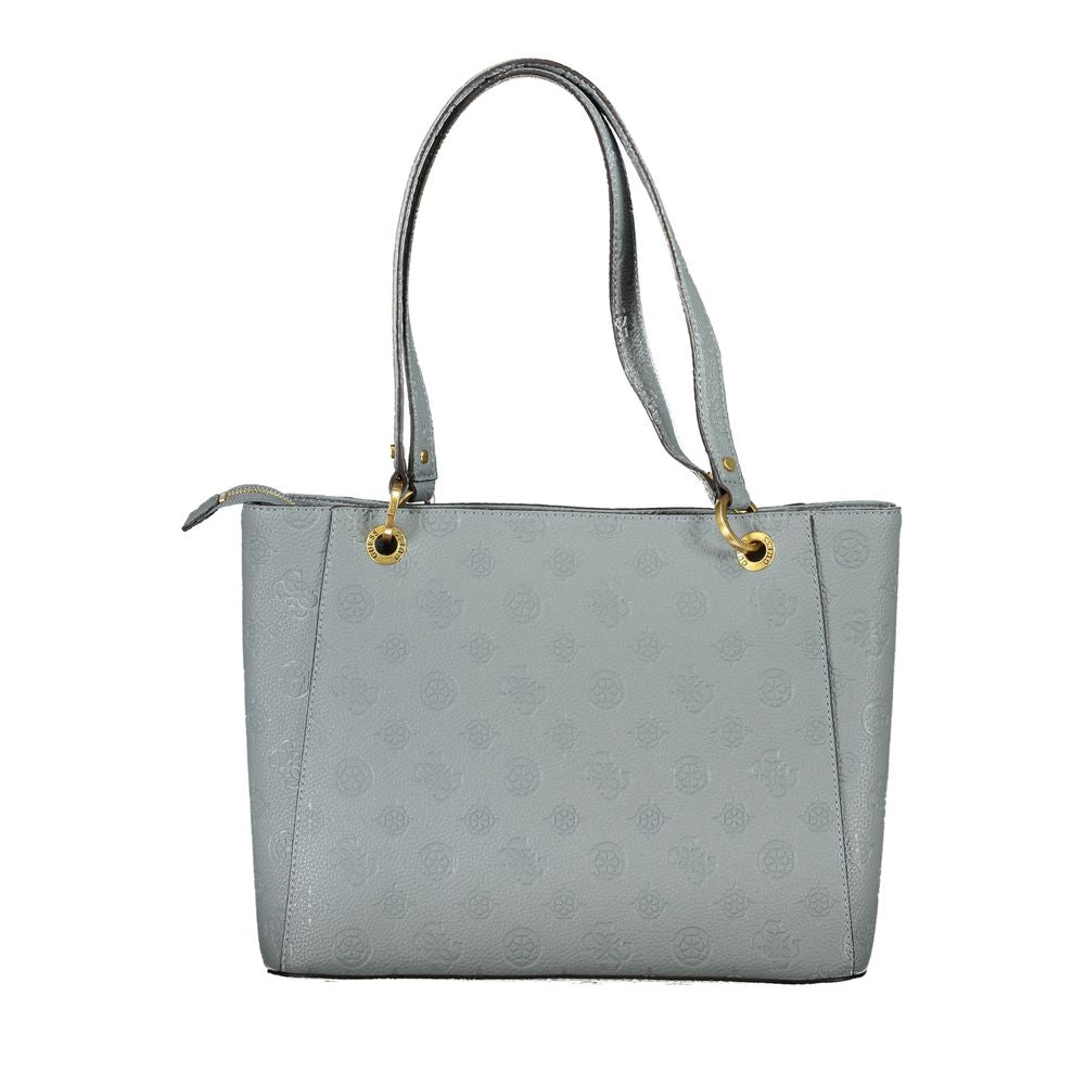 Guess Jeans Light Blue Polyethylene Handbag