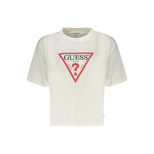 Guess Jeans White Organic Cotton Women T-Shirt