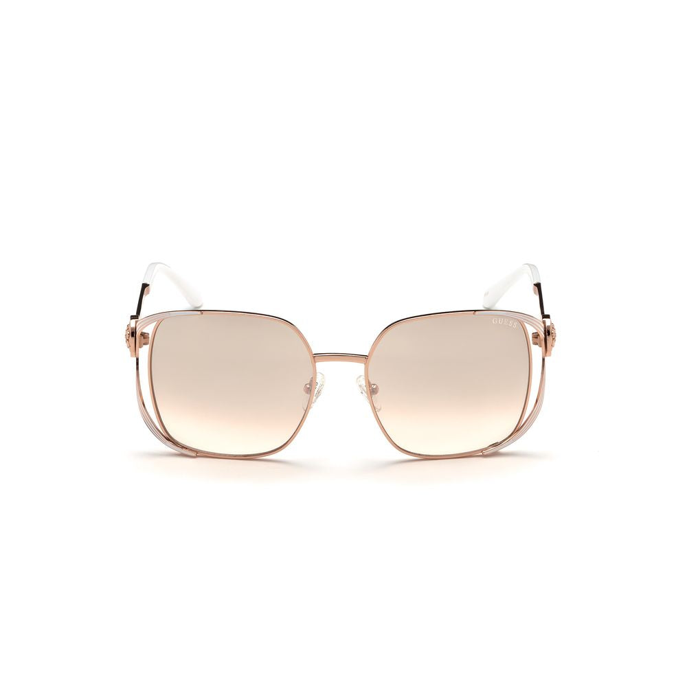 Guess Rose Gold Metal Sunglasses