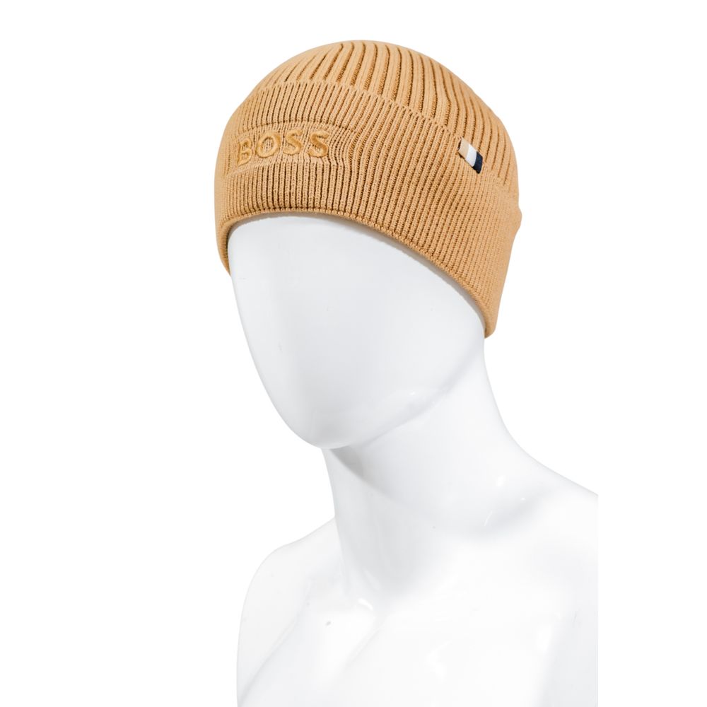 Hugo Boss Beige Cotton Cap Baseball Hat