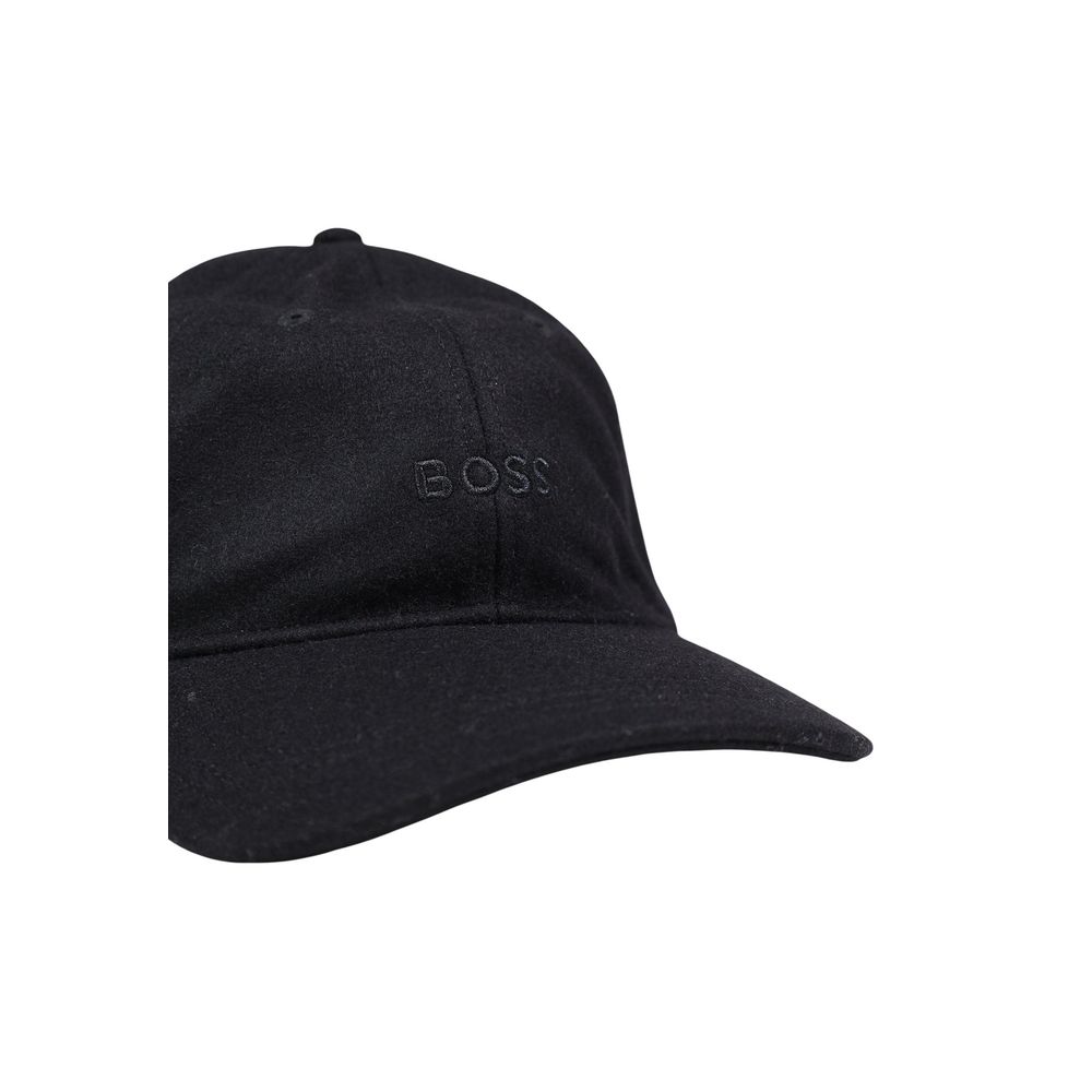 Hugo Boss Black Wool Cap Baseball Hat