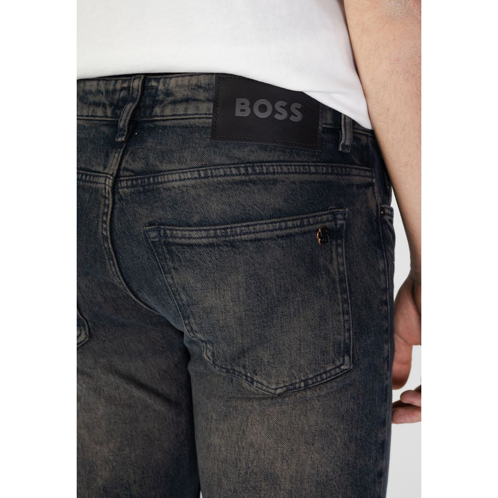 Hugo Boss Blue Cotton Jeans & Pant