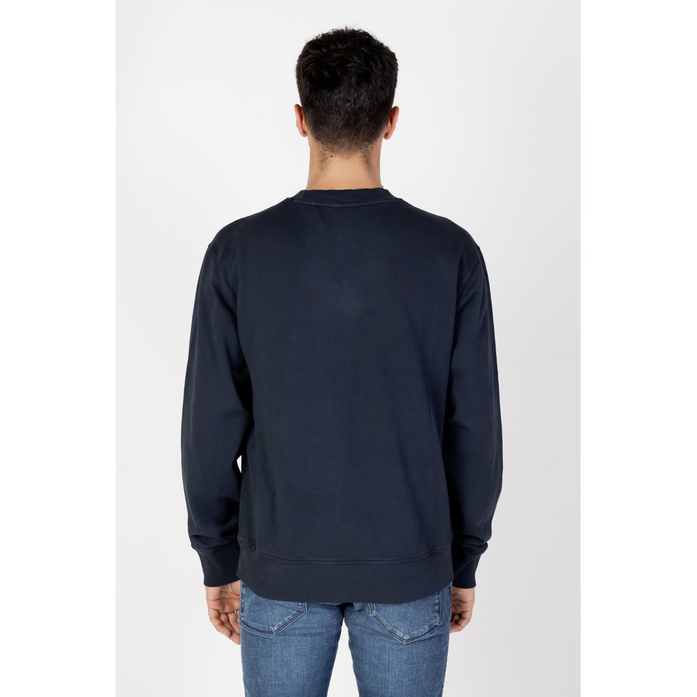 Hugo Boss Blue Cotton Sweater