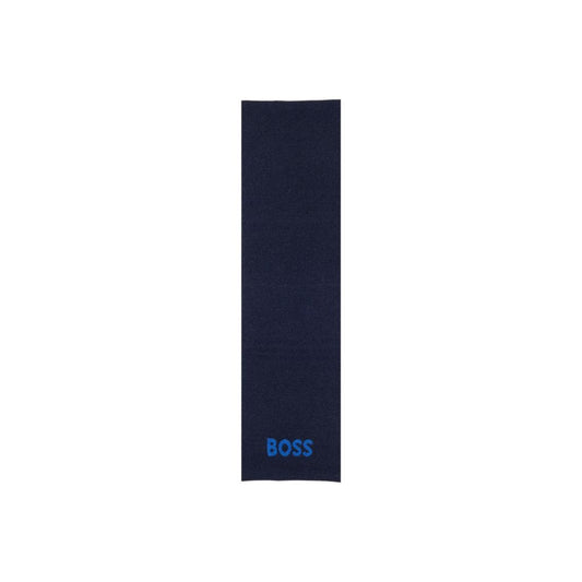 Hugo Boss Blue Polyacrylic Scarf