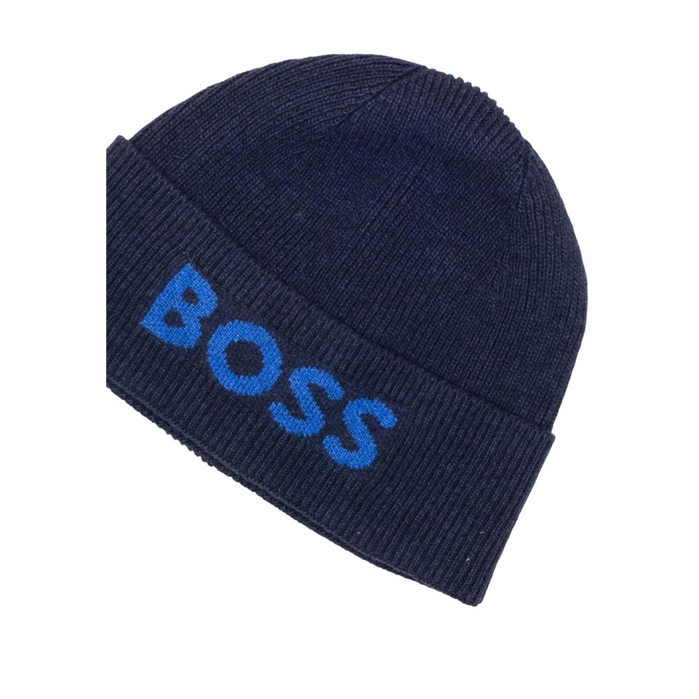 Hugo Boss Blue Recycled Polyamide Cap Baseball Hat