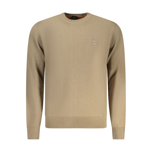 Hugo Boss Brown Cotton Sweatshirt