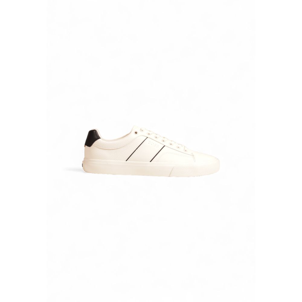 Hugo Boss Cream Leather Sneaker