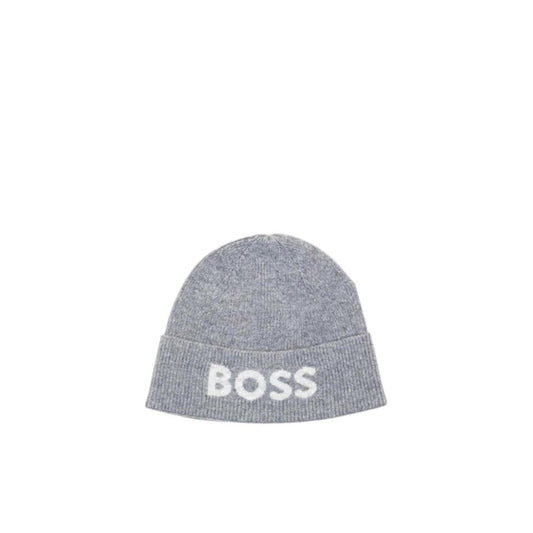Hugo Boss Gray Recycled Polyamide Cap Baseball Hat