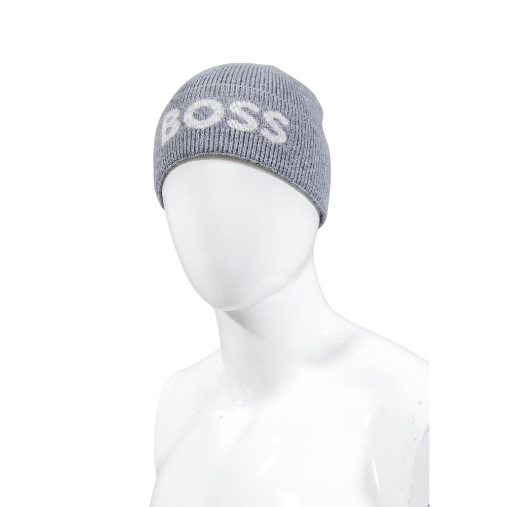 Hugo Boss Gray Recycled Polyamide Cap Baseball Hat