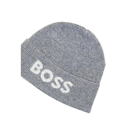Hugo Boss Gray Recycled Polyamide Cap Baseball Hat